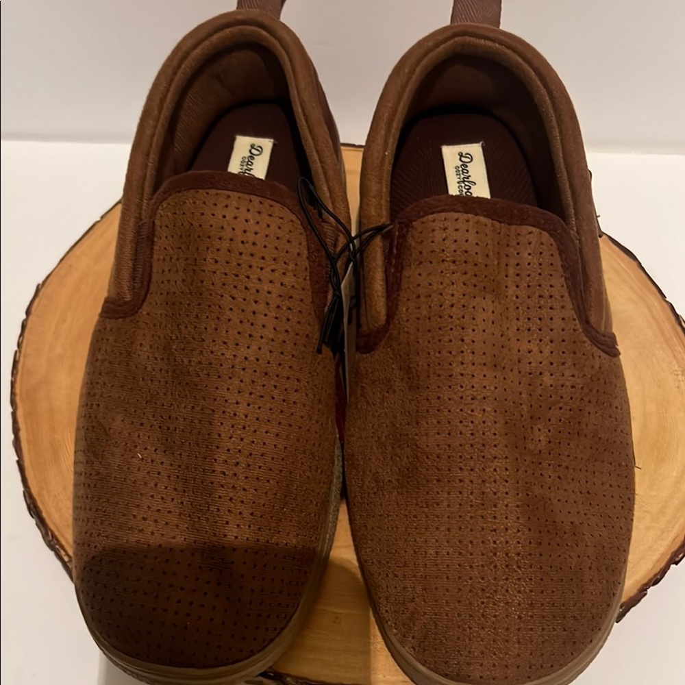 Dearfoams Brown Perforated Loafers